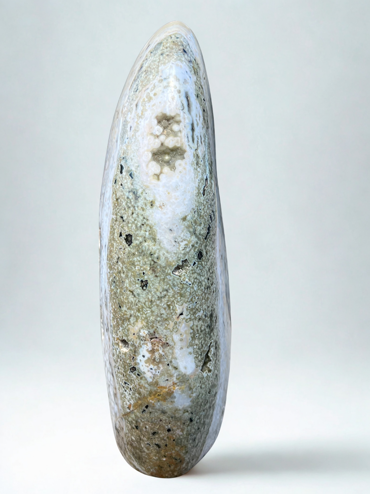 Polished Ocean Jasper Freeform Specimen 7"