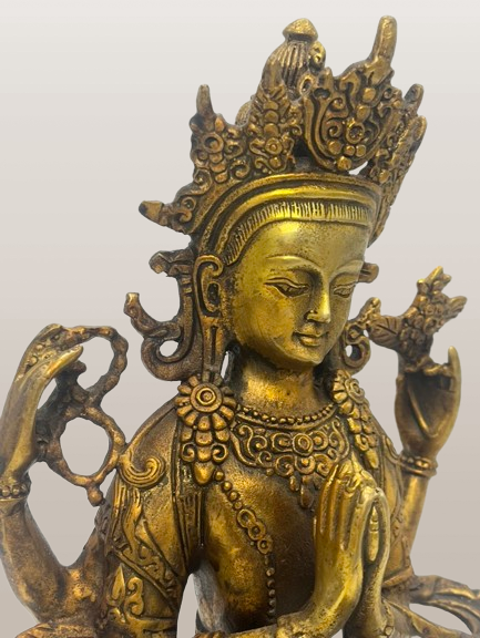Chenrezig Compassion Buddha Statue 8"