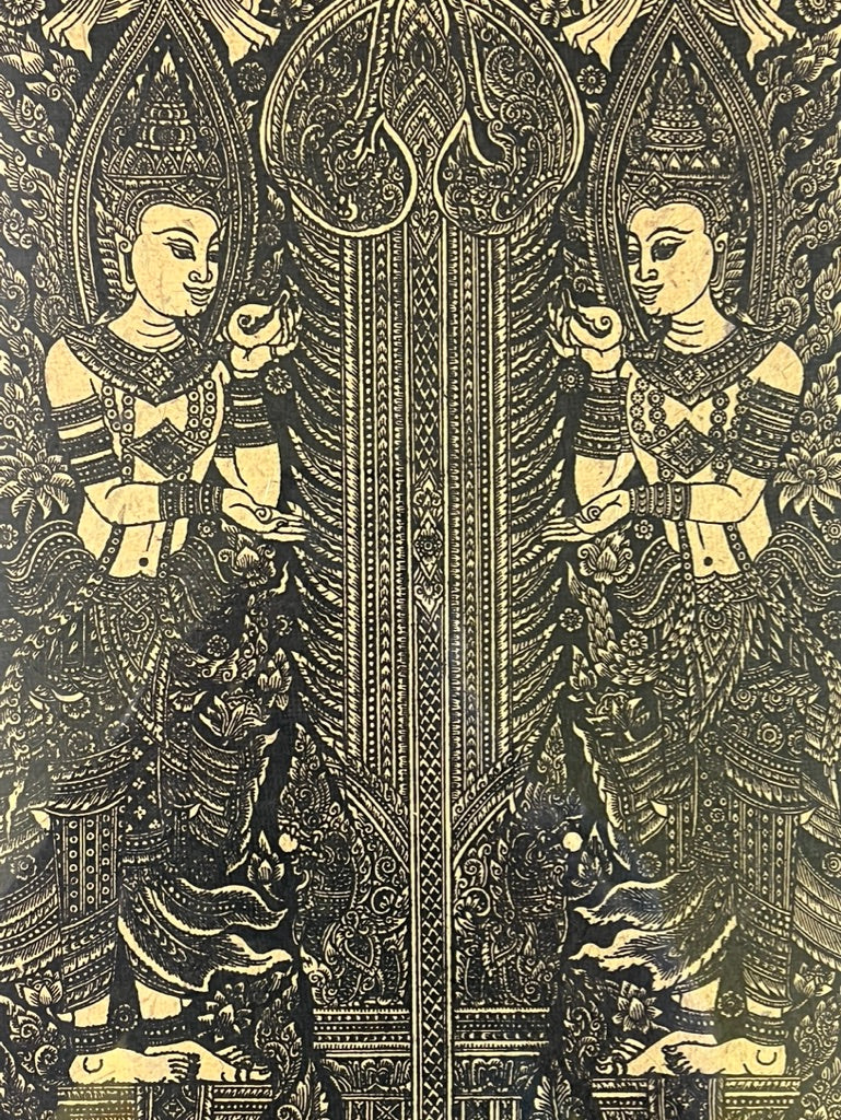Framed Temple Guardians Art Print 21"