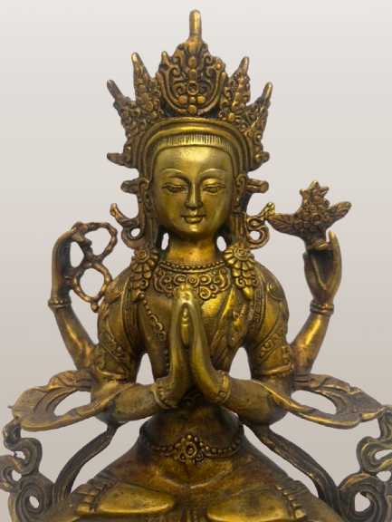 Chenrezig Compassion Buddha Statue 8"