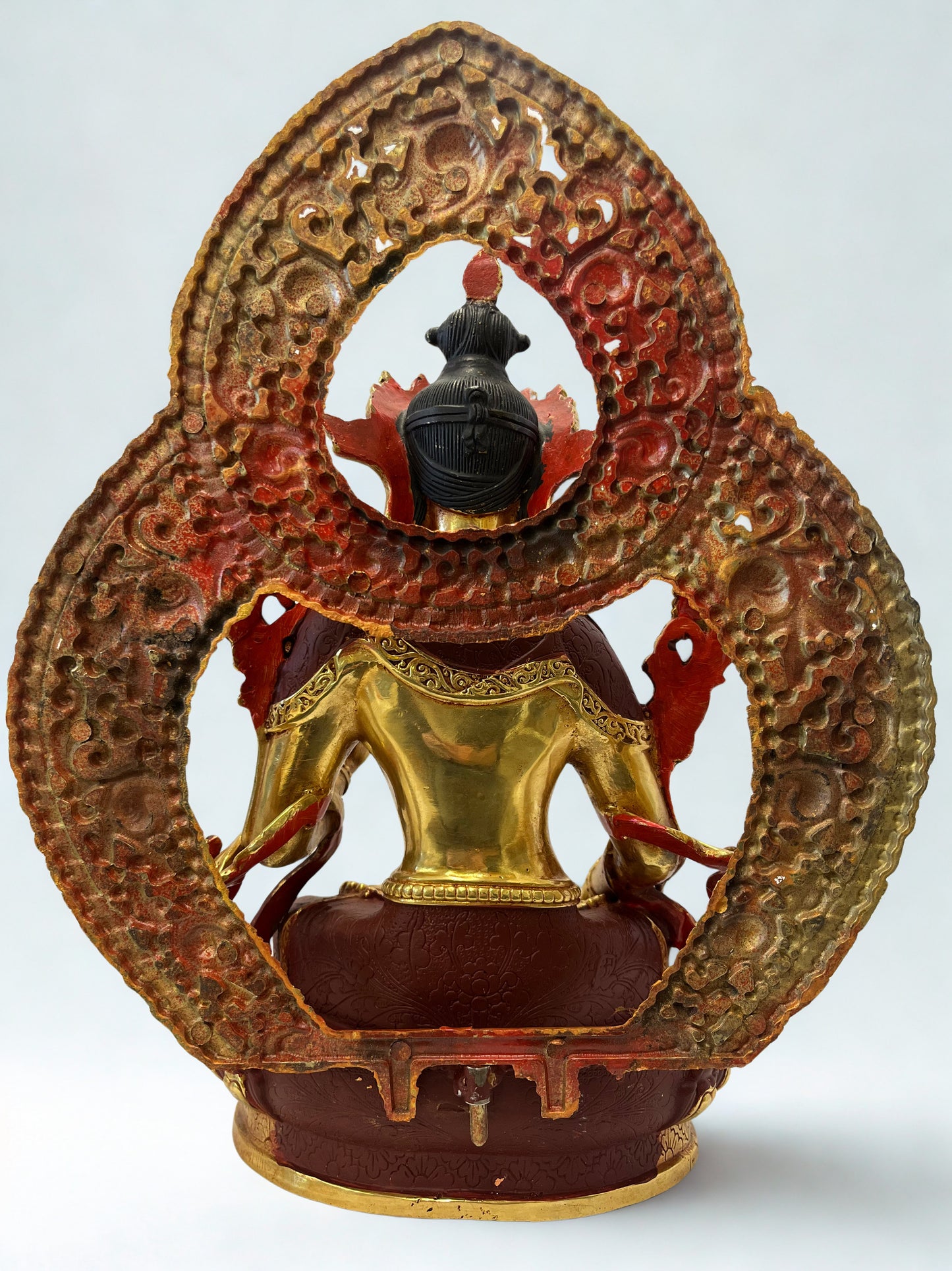 Brass White Tara Compassion Goddess Statue 12" - Routes Gallery