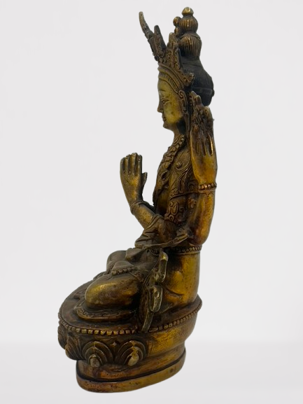 Chenrezig Compassion Buddha Statue 8"