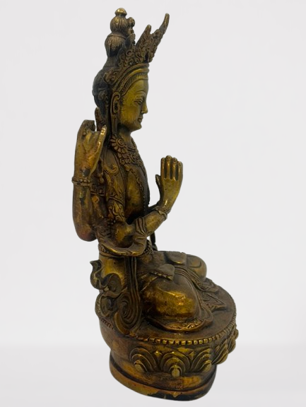 Chenrezig Compassion Buddha Statue 8"