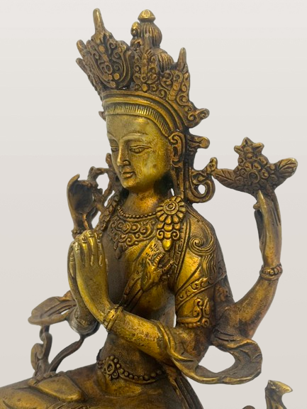 Chenrezig Compassion Buddha Statue 8"