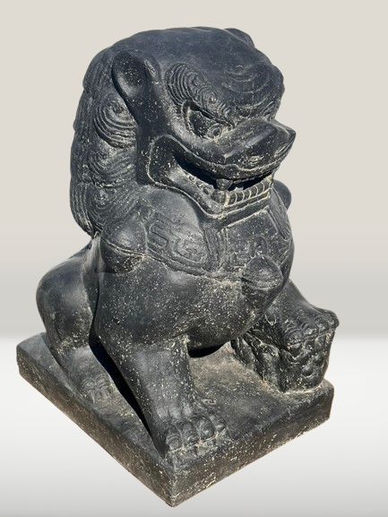 Guardian Lion Foo Dog Statue Pair 24"