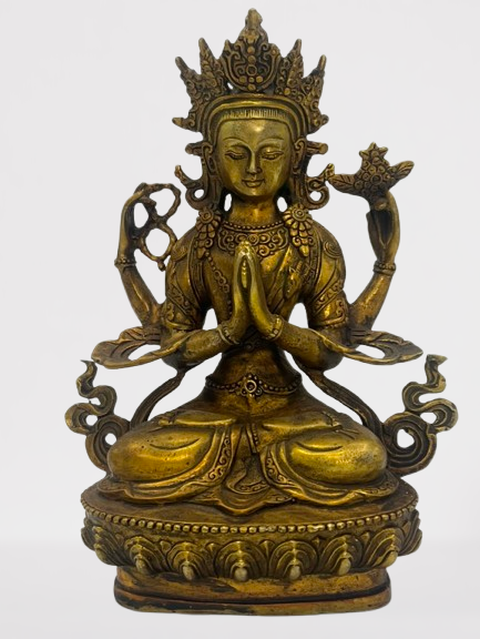 Chenrezig Compassion Buddha Statue 8"