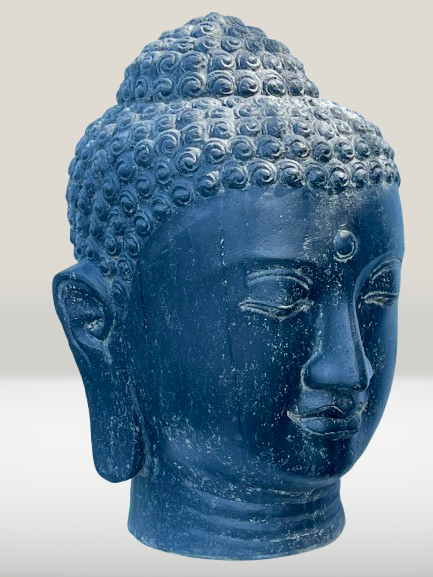 Buddha Head Garden Sculpture 31"