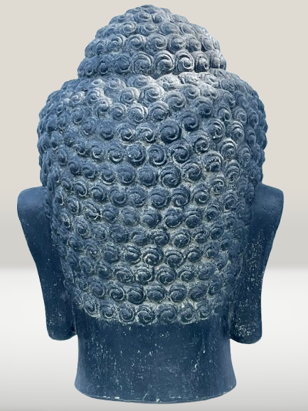 Buddha Head Garden Sculpture 31"