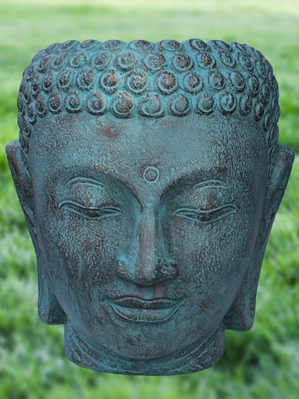 Buddha Head Garden Planter 16"