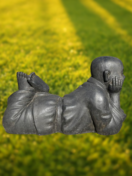 Reclining Buddhist Monk Statue 43"