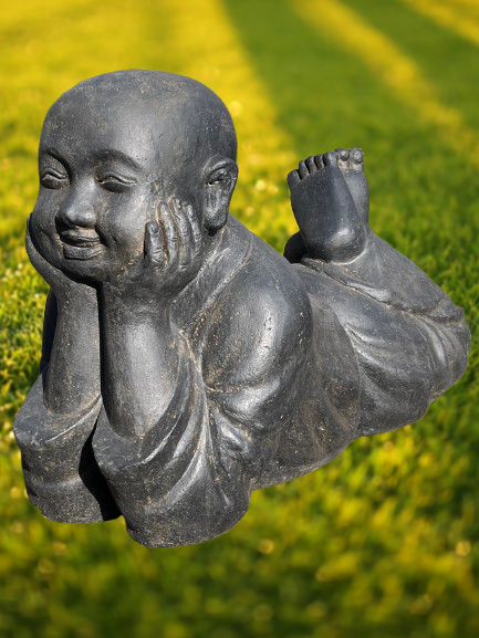 Reclining Buddhist Monk Statue 43"