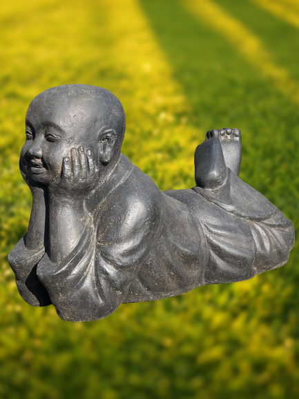 Reclining Buddhist Monk Statue 43"