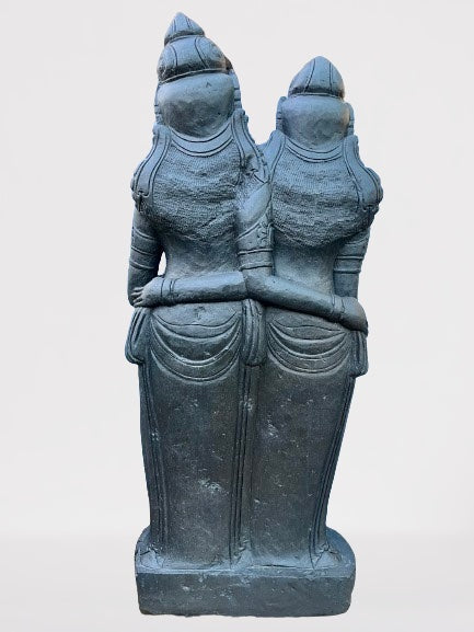 Stone Rama & Sita Sculpture 62"
