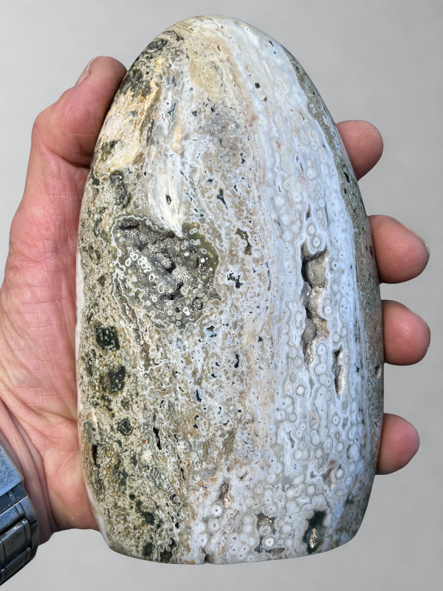 Polished Ocean Jasper Freeform Specimen 7"