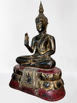 Wood Thai Vitarka Buddha Statue 42"