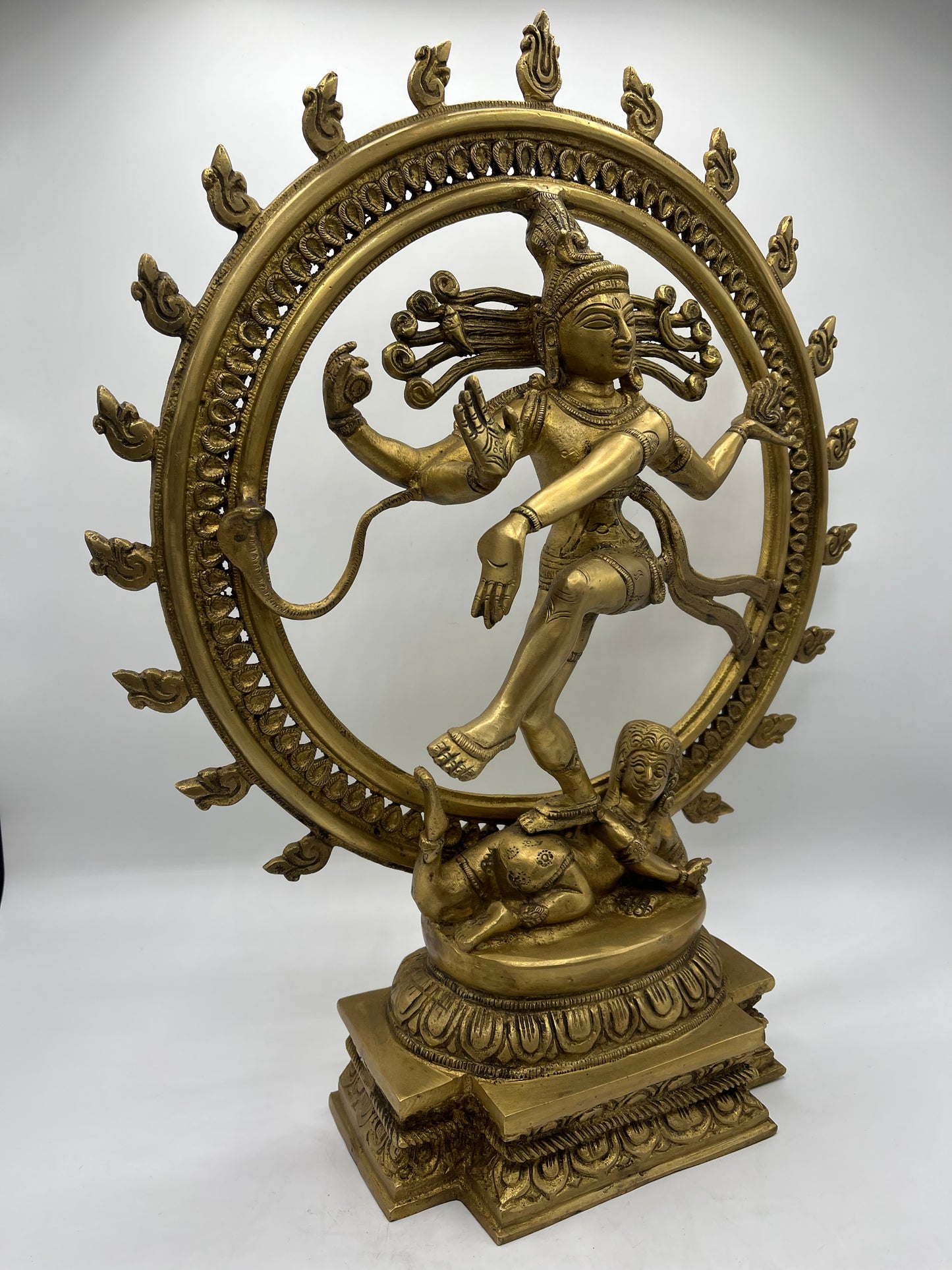 Brass Dancing Shiva Nataraja Statue 18.5"