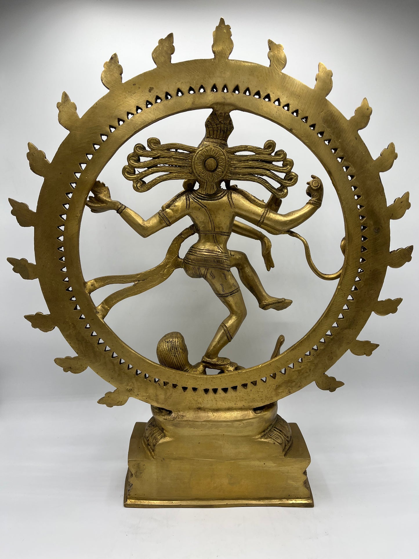 Brass Dancing Shiva Nataraja Statue 18.5"