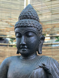 Seated Stone Meditation Buddha Statue 39"