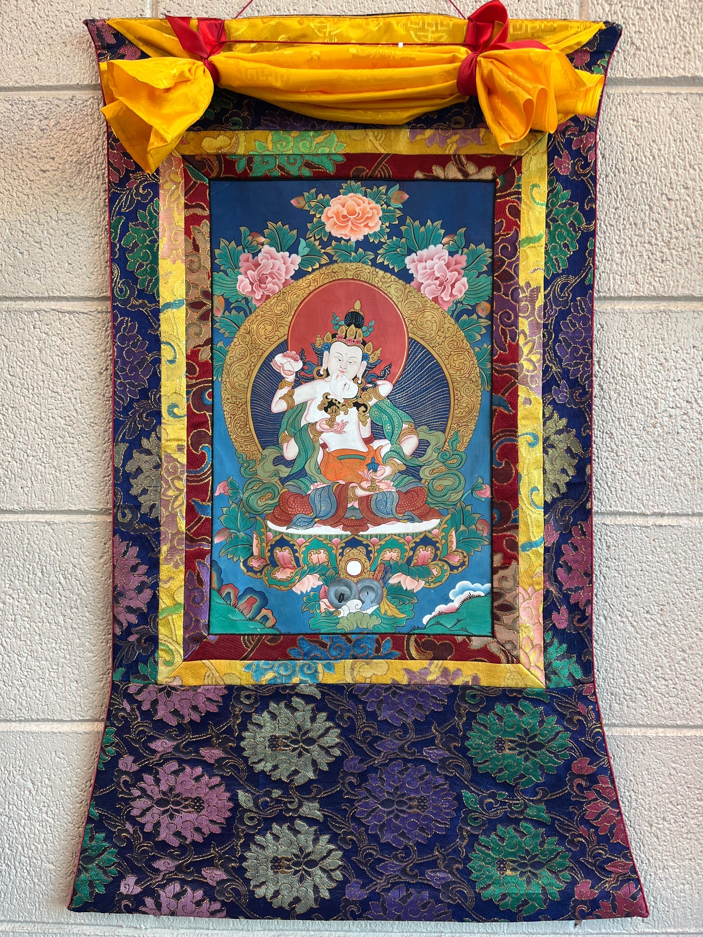 Vajrasattva Yab-Yum Thangka Painting