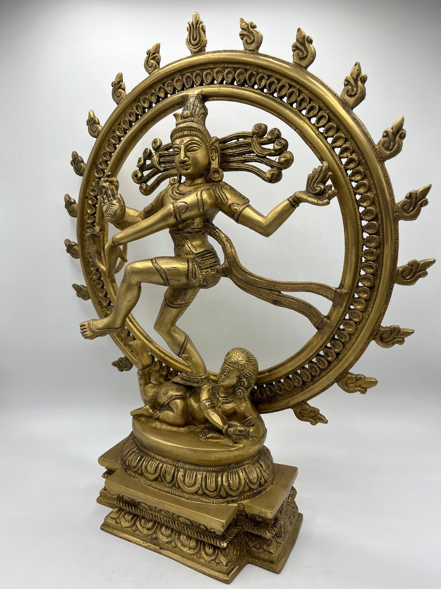 Brass Dancing Shiva Nataraja Statue 18.5"