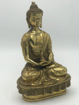 Brass Meditation Buddha Statue 8"