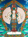 Avalokiteshvara Thangka Painting - Routes Gallery
