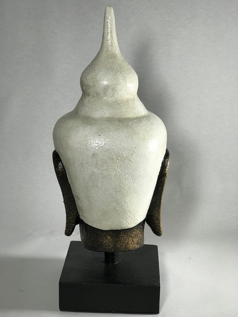 Buddha Head Statue on Stand 15.5" - Routes Gallery