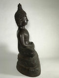 Brass Meditating Dhyana Buddha Statue 16" - Routes Gallery