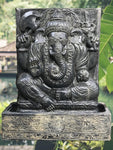 Ganesh Panel Fountain & Carved Base 53" - Routes Gallery
