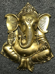 Brass Ganesh Wall Hanging 8.5" - Routes Gallery