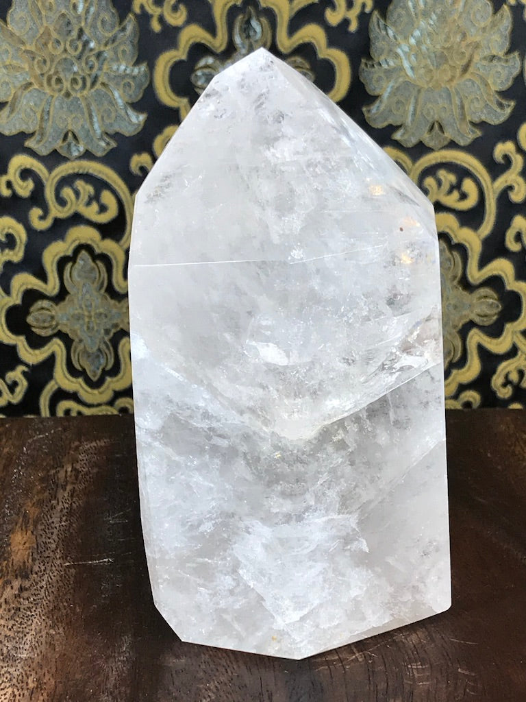 Crystal Quartz Obelisk Tower Point 3.95 lbs - Routes Gallery