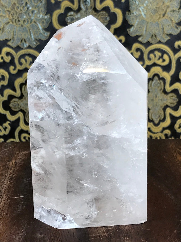 Crystal Quartz Obelisk Tower Point 3.95 lbs - Routes Gallery