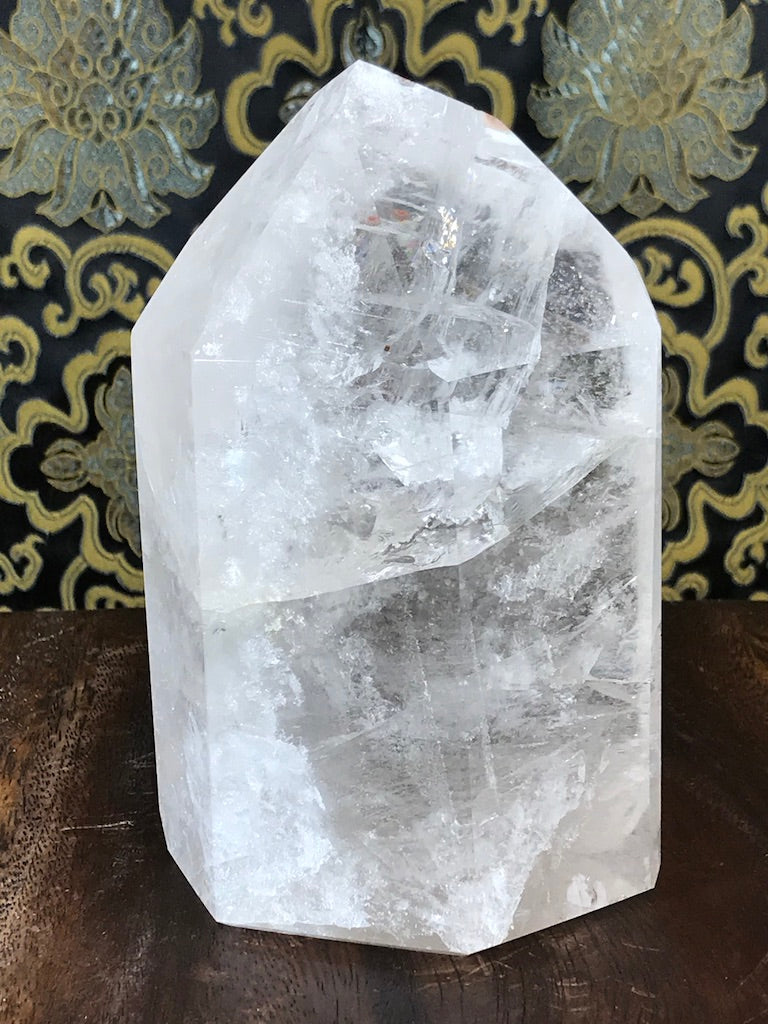 Crystal Quartz Obelisk Tower Point 3.95 lbs - Routes Gallery