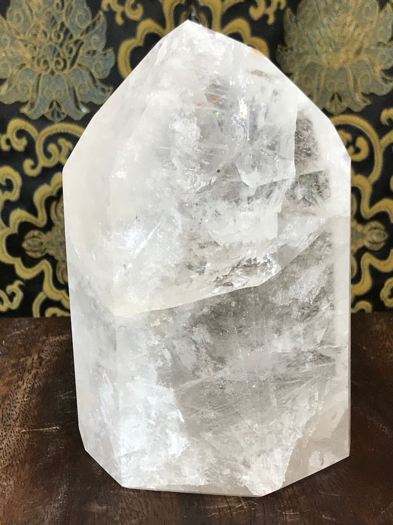 Crystal Quartz Obelisk Tower Point 3.95 lbs - Routes Gallery