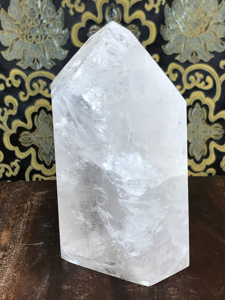 Crystal Quartz Obelisk Tower Point 3.95 lbs - Routes Gallery
