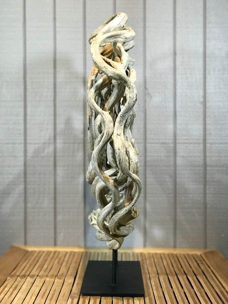 Twisted Vine Sculpture on Stand - Routes Gallery