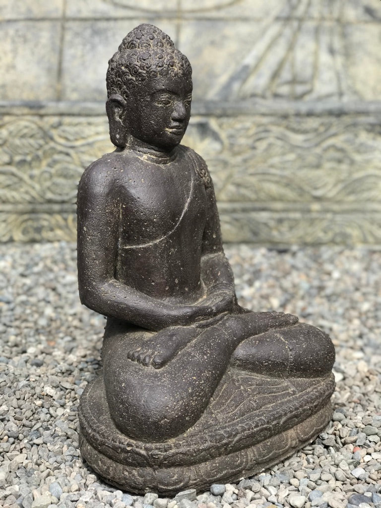 Garden Buddha Statue Meditation Mudra 18" - Routes Gallery