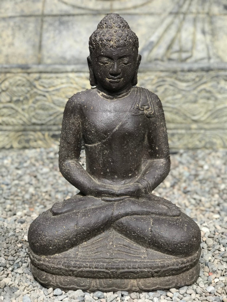 Garden Buddha Statue Meditation Mudra 18" - Routes Gallery
