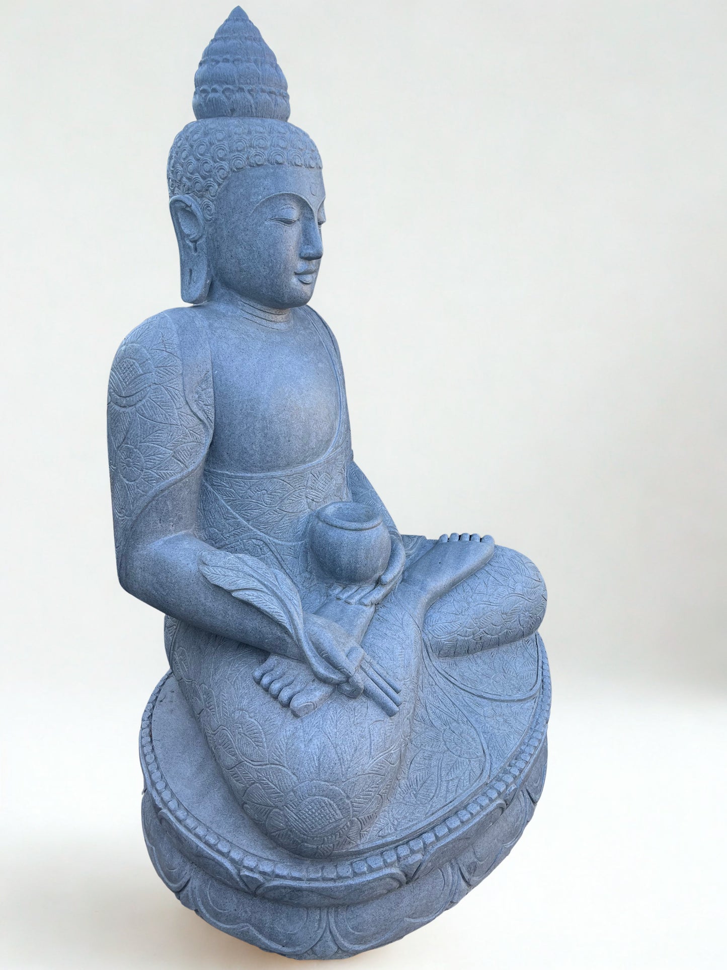 Large Handcarved Medicine Buddha Sculpture 60"