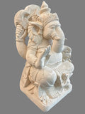 Stone Ganesh Sculpture Hand Carved 27"