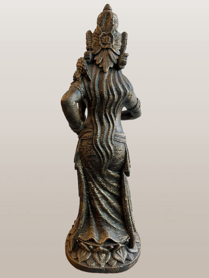 Standing Devi Sri Plant Fertility Goddess Statue 26"