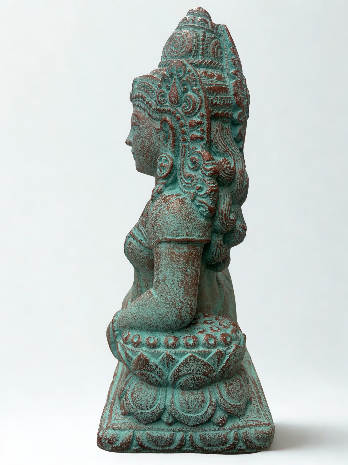 Reclining Devi Goddess Statue 16"