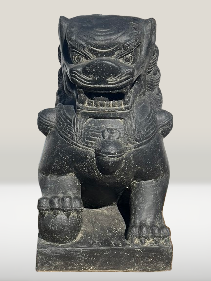 Guardian Lion Foo Dog Statue Pair 24"