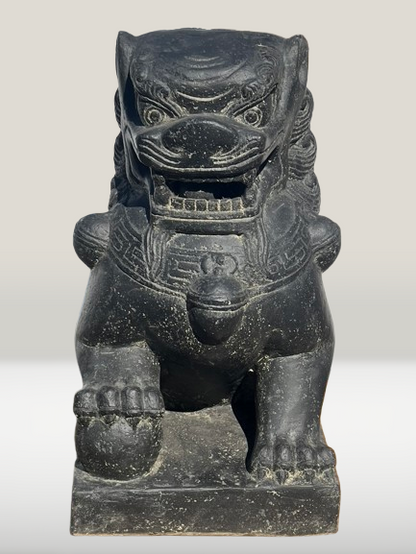 Guardian Lion Foo Dog Statue Pair 24"