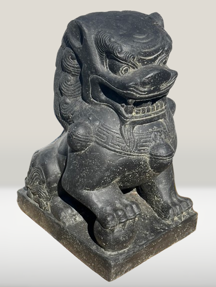 Guardian Lion Foo Dog Statue Pair 24"