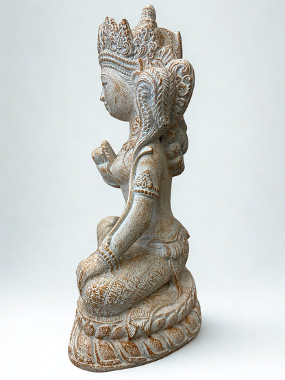 Dewi Sri Balinese Plant Goddess Statue 17"