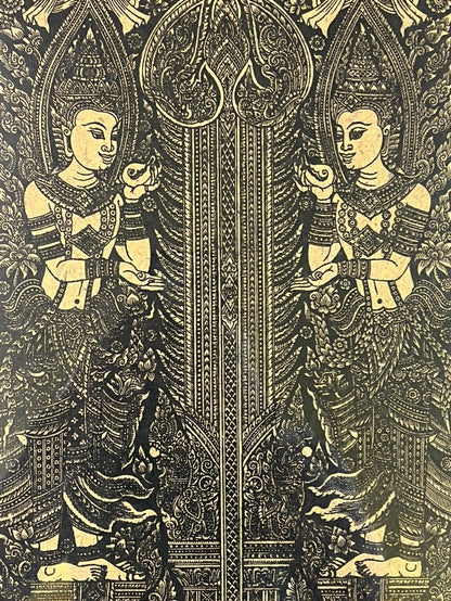 Framed Temple Guardians Art Print 21"