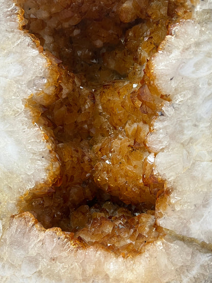 Citrine Crystal Geode Cathedral 16" - Routes Gallery