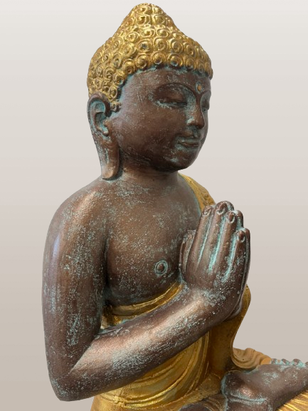 Seated Namaste Buddha Statue 18"