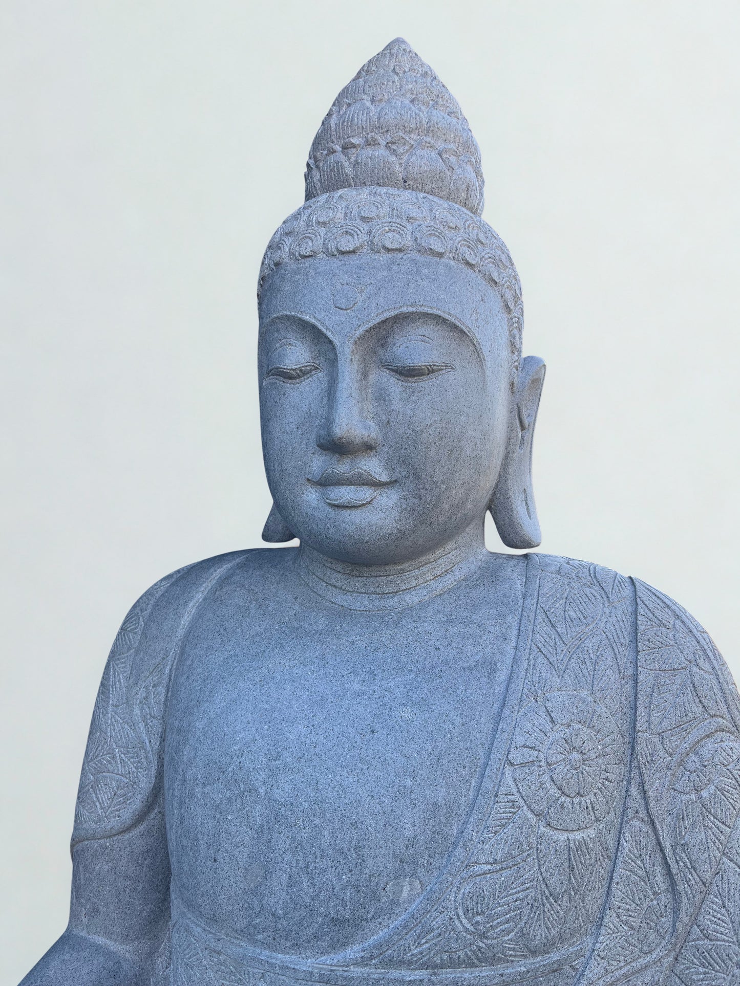 Large Handcarved Medicine Buddha Sculpture 60"